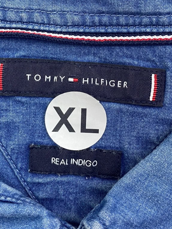 TOMMY HILFIGER DENIM ΠΟΥΚΑΜΙΣΟ MINIMAL WASHED BLUE ΑΝΤΡΙΚΟ PRE OWNED XL