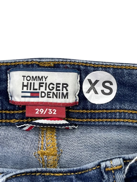 TOMMY HILFIGER DENIM SKINNY JEANS BLUE WOMENS PRE OWNED XS