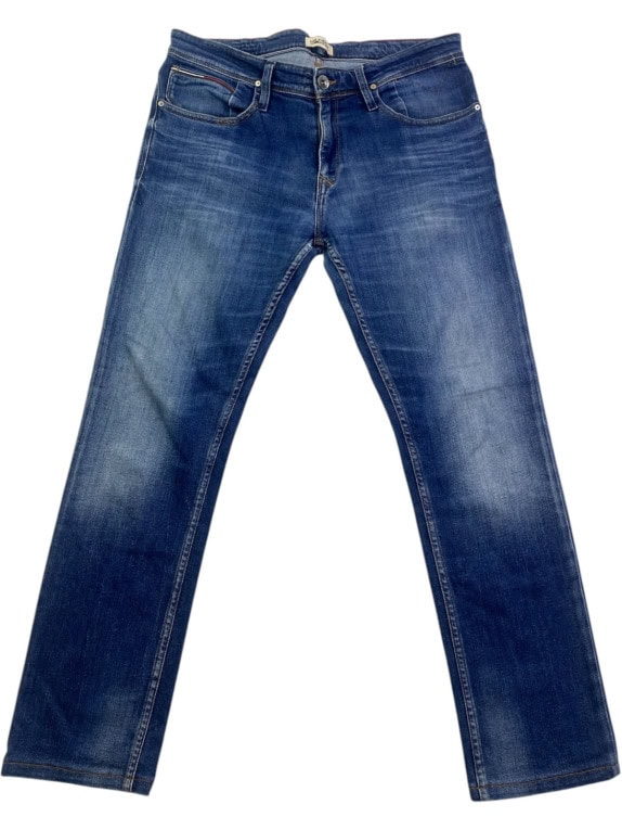 TOMMY HILFIGER DENIM ΤΖΙΝ ΠΑΝΤΕΛΟΝΙ WASHED ΜΠΛΕ ΑΝΤΡΙΚΟ PRE OWNED L