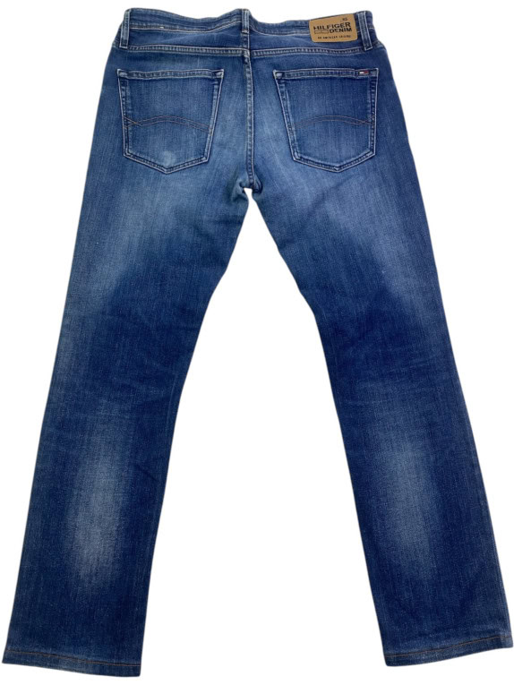 TOMMY HILFIGER DENIM JEANS WASHED BLU UOMO PRE OWNED L