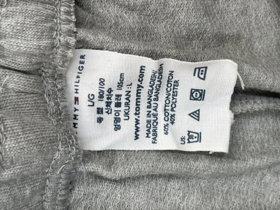 TOMMY HILFIGER ΦΟΡΜΑ MINIMAL ΓΚΡΙ ΑΝΤΡΙΚΟ PRE OWNED L