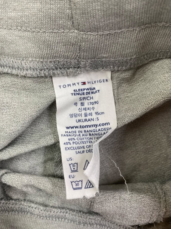 Tommy Hilfiger Φόρμα Παντελόνι Casual Logo Tape Γκρι Ανδρικό S