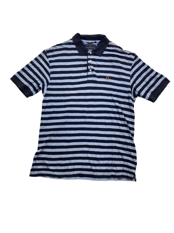 Tommy Hilfiger Golf Polo Μπλούζα Ριγέ Classic Logo Μπλε Ανδρική XL