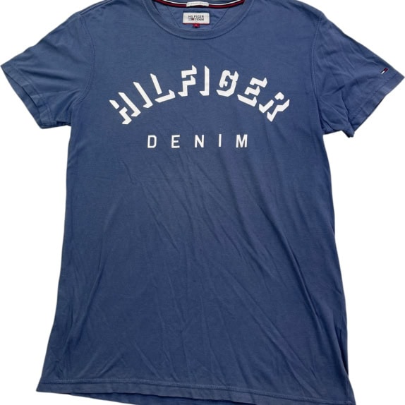 TOMMY HILFIGER GRAPHIC TEE MINIMAL BLUE ΑΝΤΡΙΚΟ PRE OWNED