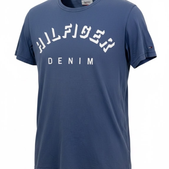 TOMMY HILFIGER GRAPHIC TEE MINIMAL BLUE ΑΝΤΡΙΚΟ PRE OWNED