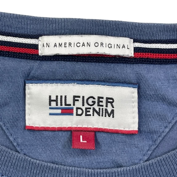 TOMMY HILFIGER GRAPHIC TEE MINIMAL BLUE ΑΝΤΡΙΚΟ PRE OWNED