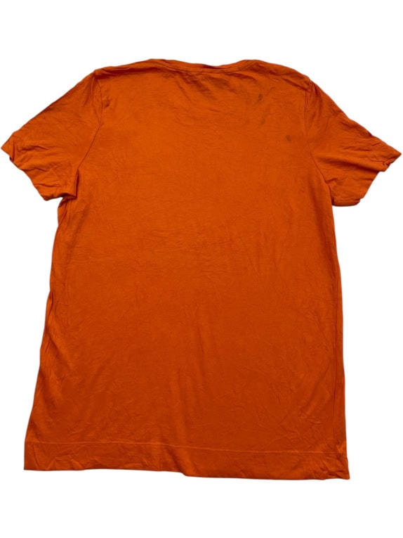 TOMMY HILFIGER GRAPHIC TEE STREETWEAR ARANCIONE UOMO PRE OWNED L