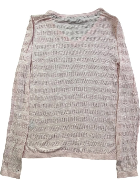 Tommy Hilfiger Women’s Knit Top Pink V-Neck M