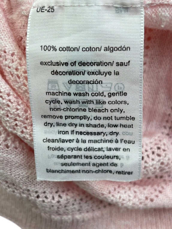 Tommy Hilfiger Women’s Knit Top Pink V-Neck M