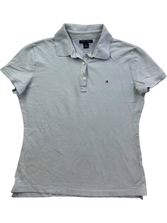 Tommy Hilfiger Γυναικείο Polo T-Shirt Γαλάζιο M