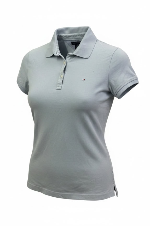 Tommy Hilfiger Γυναικείο Polo T-Shirt Γαλάζιο M