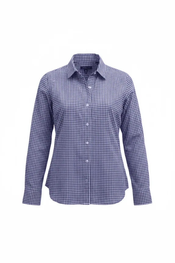 Tommy Hilfiger Καρό Πουκάμισο Casual Λογότυπο Μπλε Γυναικείο M