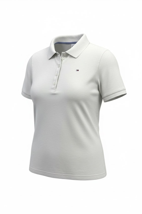Tommy Hilfiger Λευκό Polo Γυναικείο S