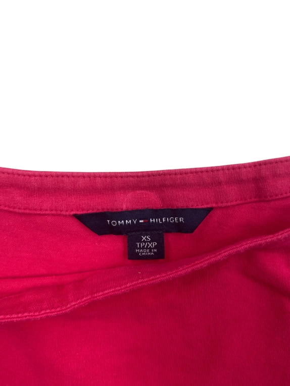 Tommy Hilfiger Μπλούζα 3/4 Μανίκι Casual Κουμπιά Φούξια Γυναικεία XS