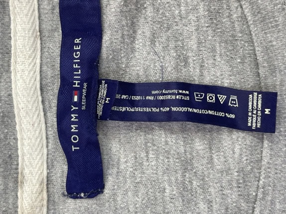 TOMMY HILFIGER ΜΠΛΟΥΖΑ ΜΑΚΡΥΜΑΝΙΚΗ MINIMAL ΓΚΡΙ ΓΥΝΑΙΚΕΙΟ PRE OWNED M