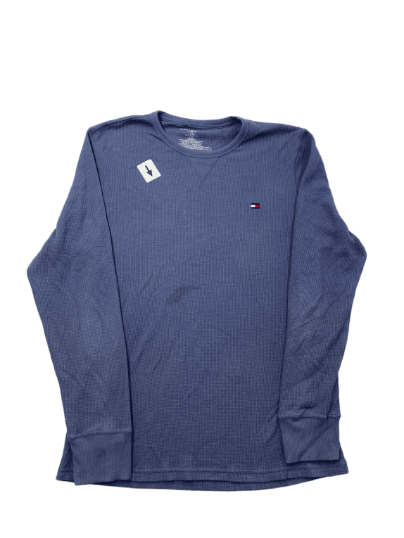 TOMMY HILFIGER ΜΠΛΟΥΖΑ ΜΑΚΡΥΜΑΝΙΚΗ ΜΙΝΙΜΑΛ ΜΠΛΕ ΑΝΤΡΙΚΟ PRE OWNED L