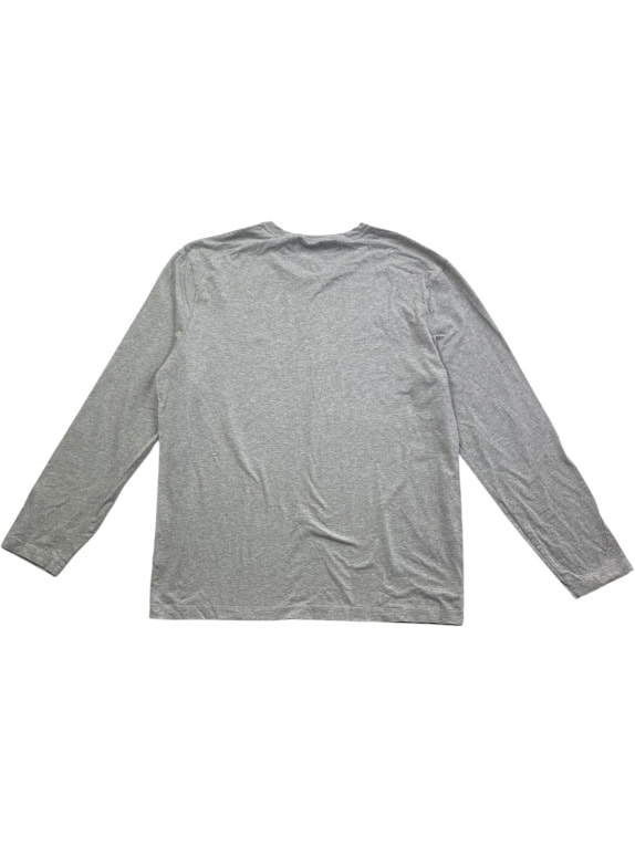 TOMMY HILFIGER LONG SLEEVE TOP SLIM FIT LOGO GREY MENS XL