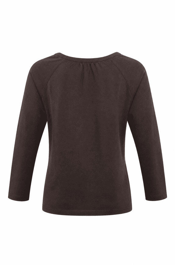 TOMMY HILFIGER MAGLIA SCOLLO A V MINIMAL MARRONE DONNA PRE OWNED L