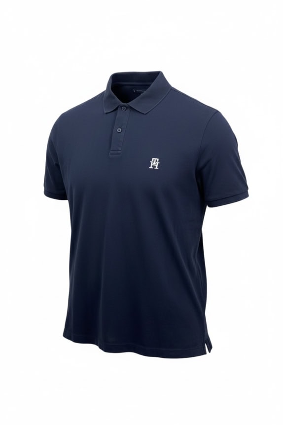 TOMMY HILFIGER POLO CASUAL CON LOGO RICAMATO BLU UOMO XL