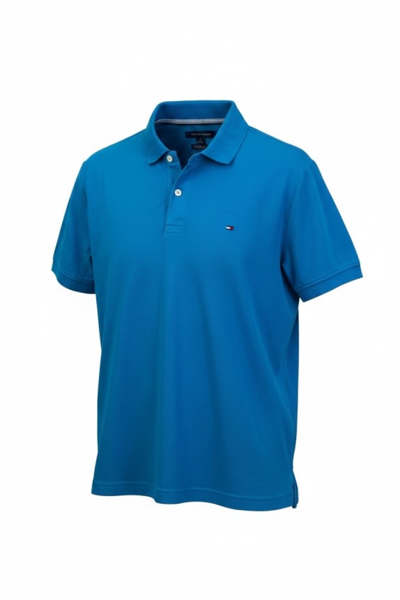 TOMMY HILFIGER polo casual blu da uomo M usata
