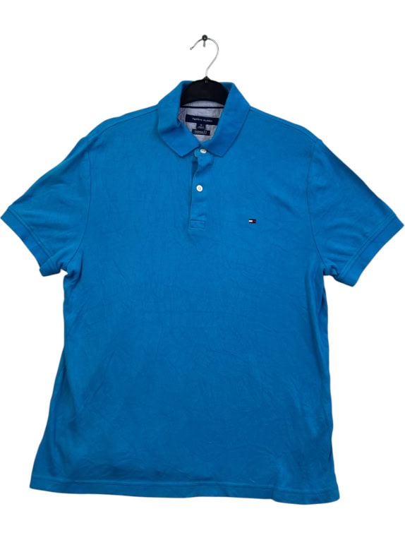 TOMMY HILFIGER polo casual blu da uomo M usata