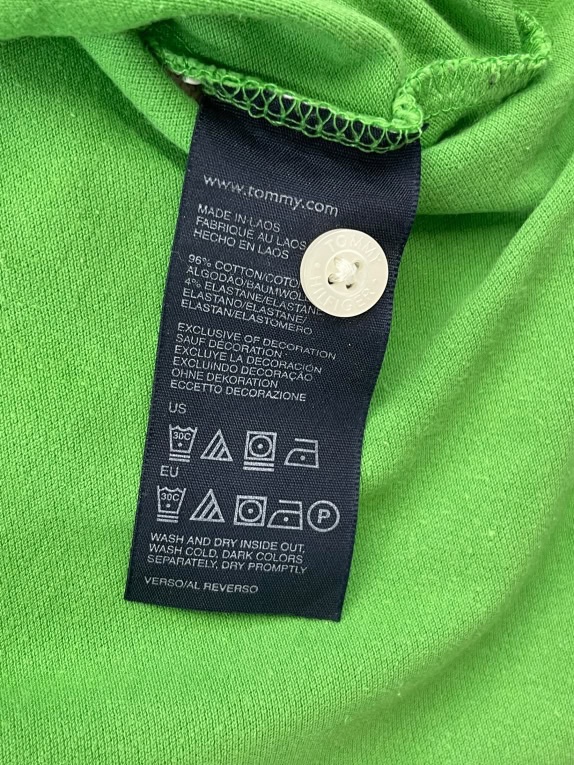 TOMMY HILFIGER Μπλούζα Polo Classic Κεντητό Λογότυπο Πράσινο Ανδρικό Small