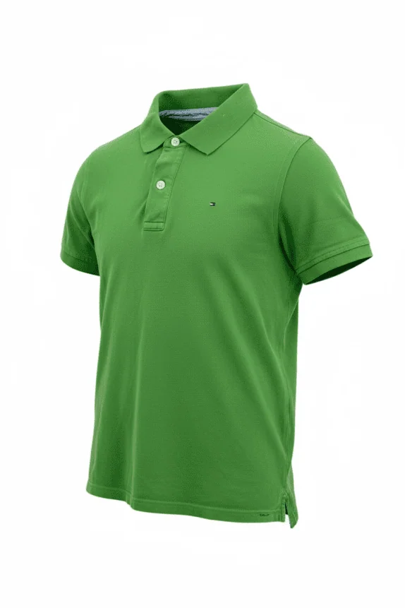 TOMMY HILFIGER Μπλούζα Polo Classic Κεντητό Λογότυπο Πράσινο Ανδρικό Small