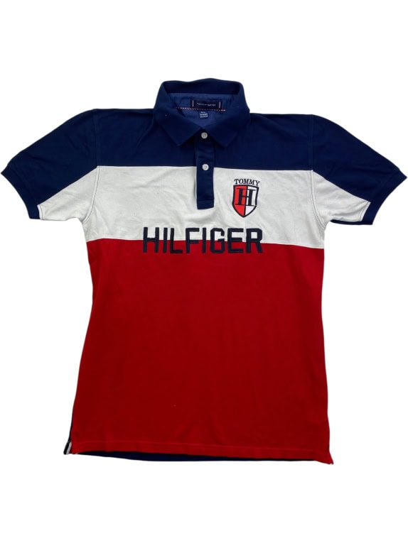 TOMMY HILFIGER ΜΠΛΟΥΖΑ POLO COLORBLOCK ΜΕ ΚΕΝΤΗΜΕΝΟ ΛΟΓΟΤΥΠΟ ΜΠΛΕ/ΛΕΥΚΟ/ΚΟΚΚΙΝΟ ΑΝΔΡΙΚΟ MEDIUM