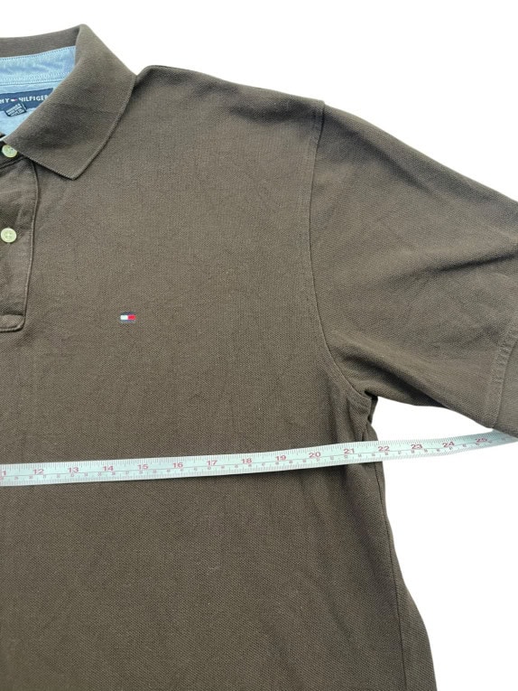 TOMMY HILFIGER POLO CLASSICA MARRONE UOMO PRE OWNED XL