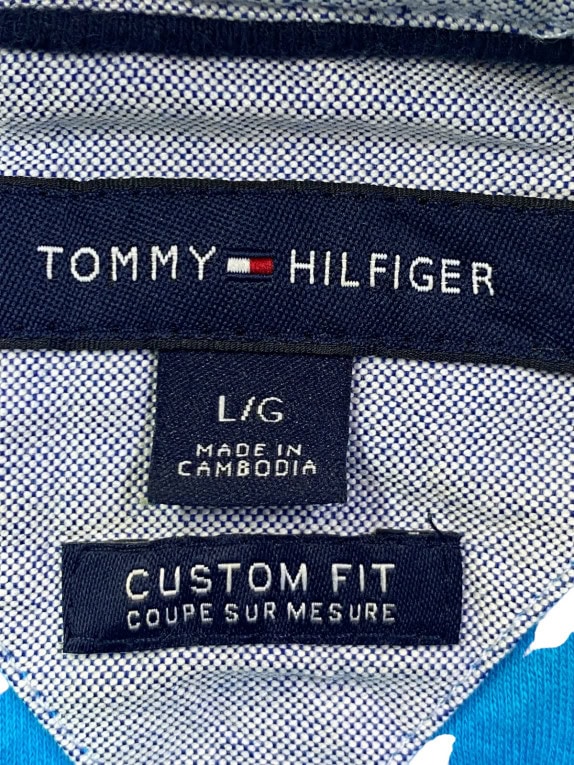 TOMMY HILFIGER POLO CLASSICA TURCHESE UOMO PRE OWNED L