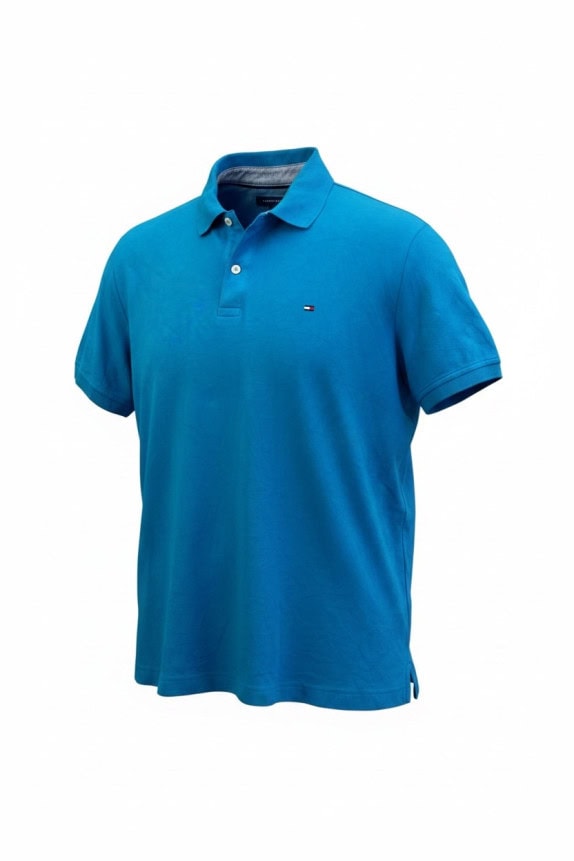 TOMMY HILFIGER ΜΠΛΟΥΖΑ ΠΟΛΟ ΚΛΑΣΙΚΗ ΤΙΡΚΟΥΑΖ ΑΝΤΡΙΚΟ PRE OWNED L
