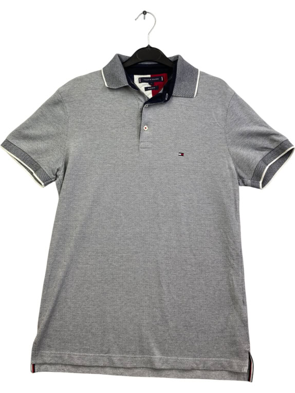 TOMMY HILFIGER ΜΠΛΟΥΖΑ POLO LOGO ΓΚΡΙ UNISEX S