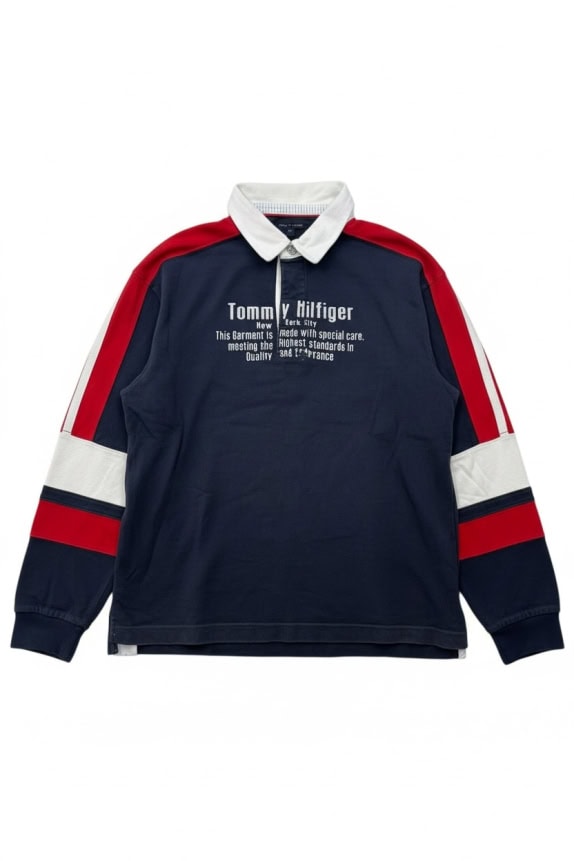 TOMMY HILFIGER LONG SLEEVE POLO SHIRT WITH LOGO BLUE S