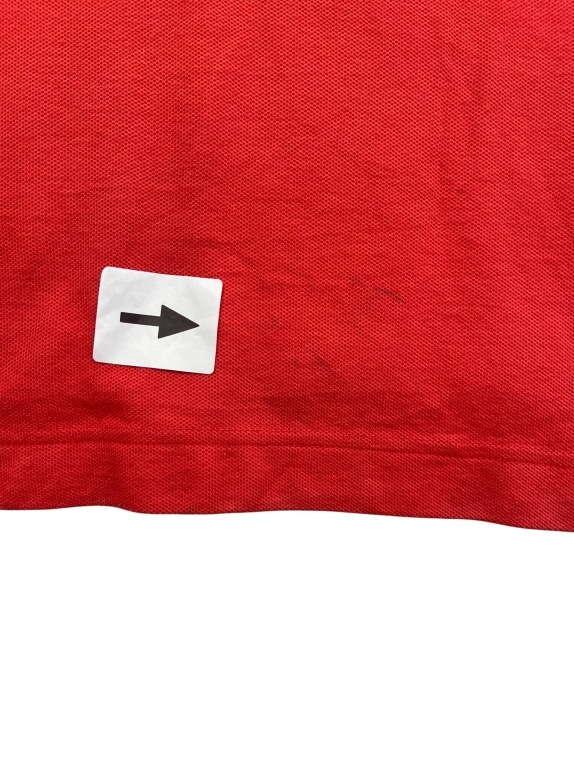 TOMMY HILFIGER polo retrò rossa da uomo XL usata