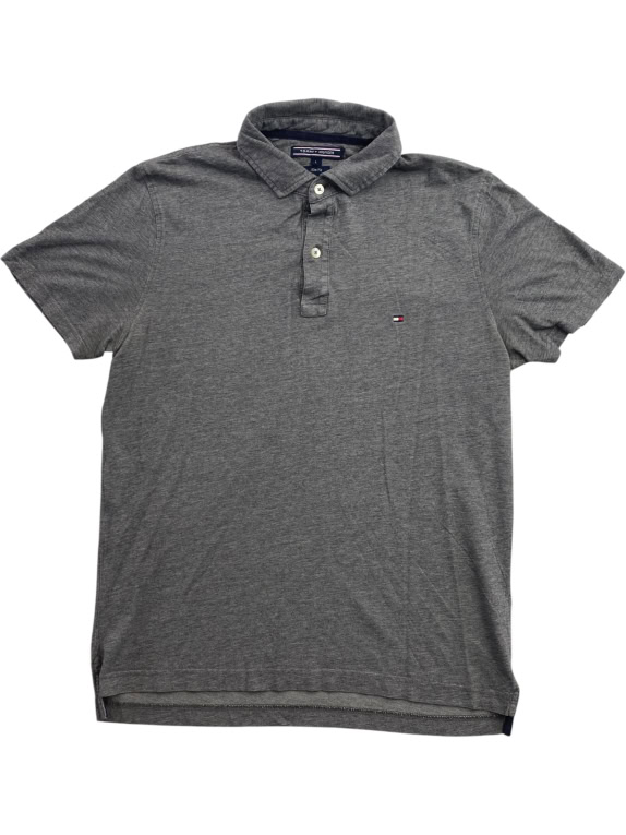 TOMMY HILFIGER ΜΠΛΟΥΖΑ POLO SLIM FIT ΓΚΡΙ UNISEX M preowned