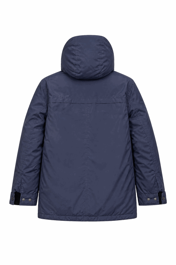 TOMMY HILFIGER HOODED JACKET BLUE MEN PRE OWNED M
