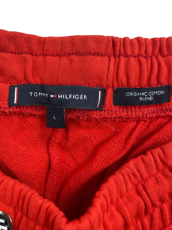 TOMMY HILFIGER Παντελόνι Cargo Organic Cotton Blend Κόκκινο Ανδρικό L