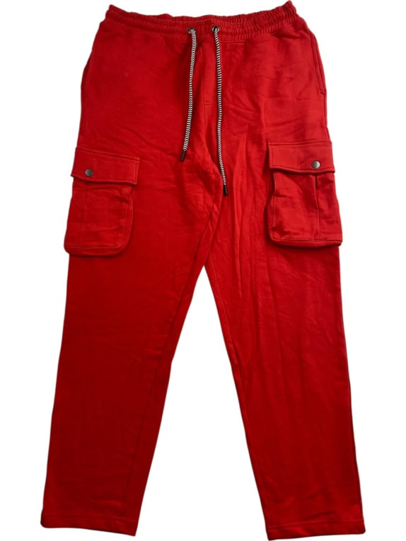 TOMMY HILFIGER Παντελόνι Cargo Organic Cotton Blend Κόκκινο Ανδρικό L