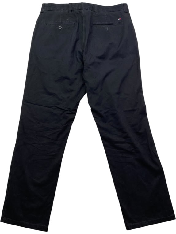 TOMMY HILFIGER Παντελόνι Chino Logo Μαύρο Ανδρικό W33 L30