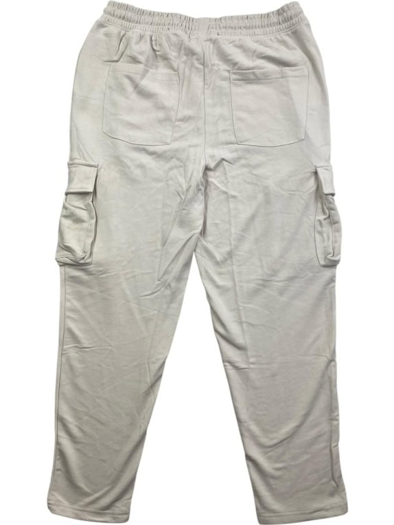 TOMMY HILFIGER CARGO SWEATPANTS LOGO BEIGE MENS L