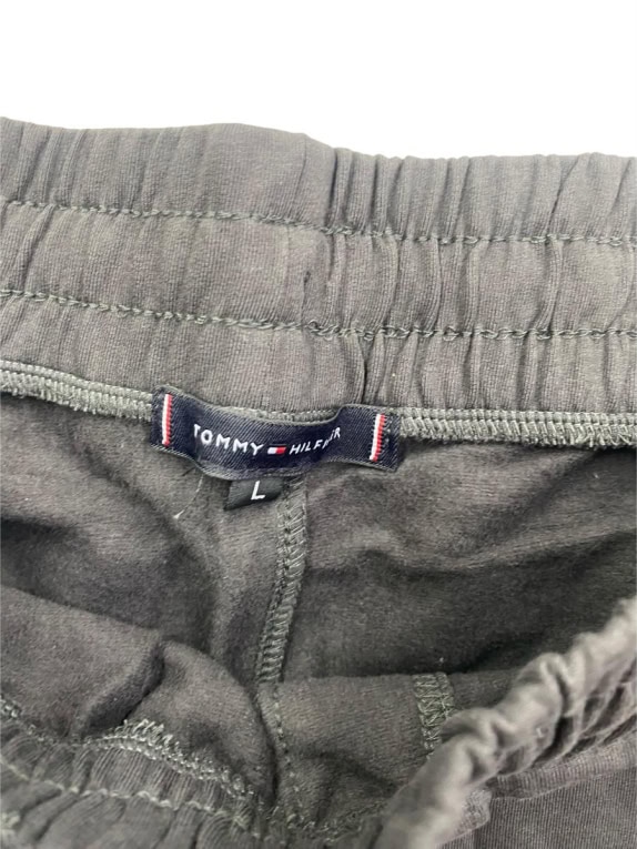 TOMMY HILFIGER ΠΑΝΤΕΛΟΝΙ ΦΟΡΜΑΣ JOGGER ΜΕ ΛΟΓΟΤΥΠΟ SIDE TAPE DARK GREY ΑΝΔΡΙΚΟ L