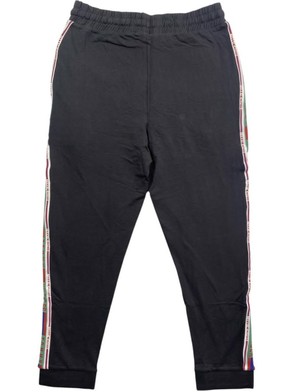 TOMMY HILFIGER ΠΑΝΤΕΛΟΝΙ ΦΟΡΜΑΣ JOGGER ΜΕ ΛΟΓΟΤΥΠΟ SIDE TAPE DARK GREY ΑΝΔΡΙΚΟ L
