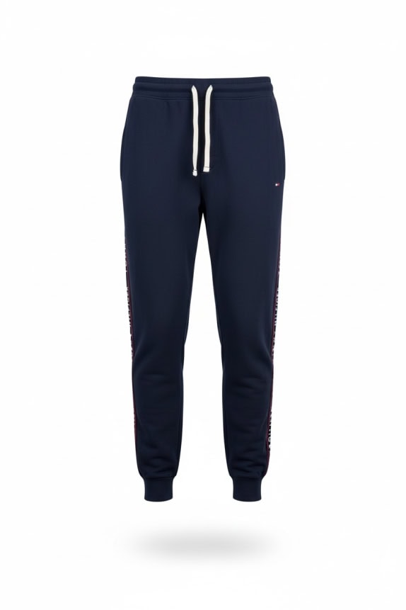 TOMMY HILFIGER Παντελόνι Φόρμας Side Logo Μπλε Ανδρικό L