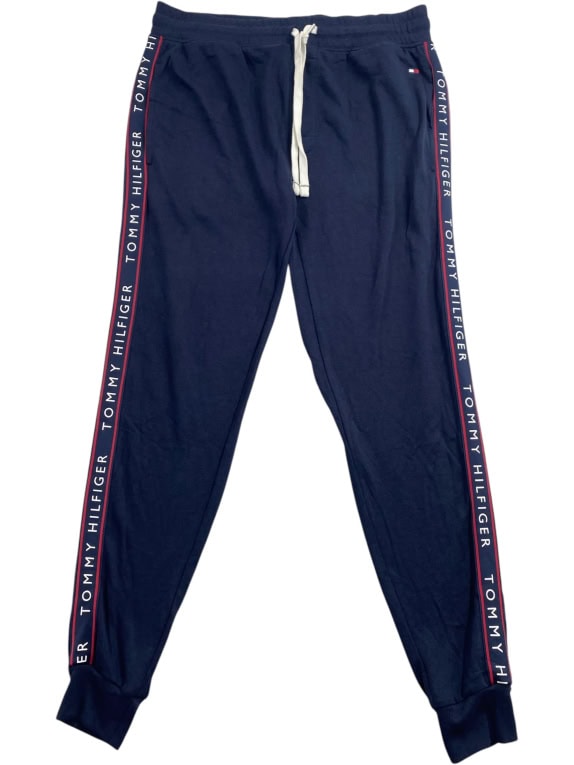 TOMMY HILFIGER Παντελόνι Φόρμας Side Logo Μπλε Ανδρικό L