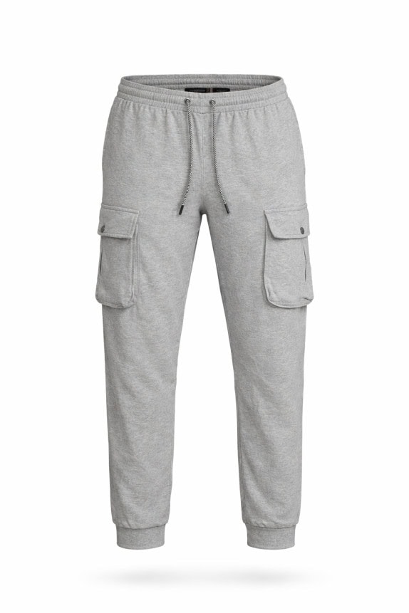 TOMMY HILFIGER ΠΑΝΤΕΛΟΝΙ JOGGER CARGO ΜΕ ΓΚΡΙ ΑΝΤΡΙΚΟ PRE OWNED L