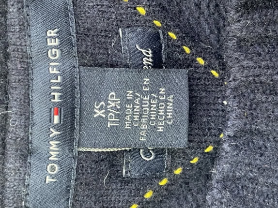 TOMMY HILFIGER KNIT DRESS BLUE WOMEN PRE OWNED XS
