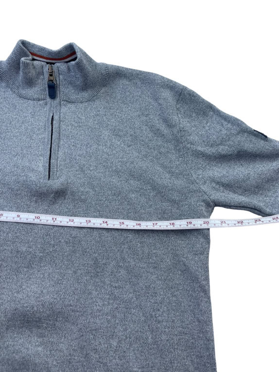 ΠΛΕΚΤΟ HALF ZIP MINIMAL ΓΚΡΙ ΑΝΤΡΙΚΟ PRE OWNED