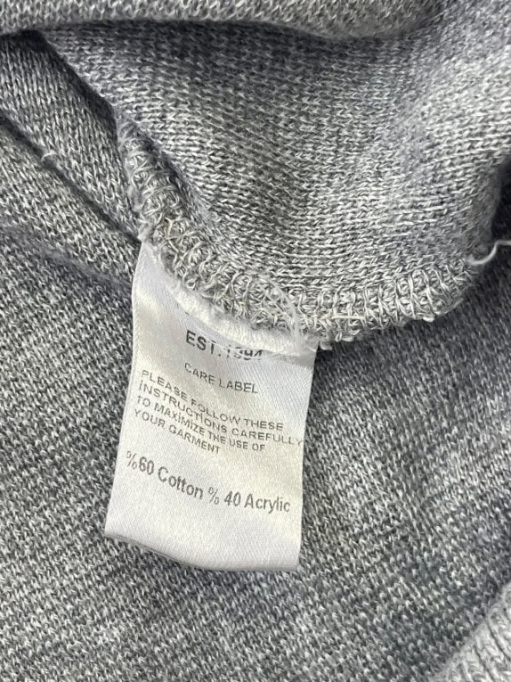 ΠΛΕΚΤΟ HALF ZIP MINIMAL ΓΚΡΙ ΑΝΤΡΙΚΟ PRE OWNED