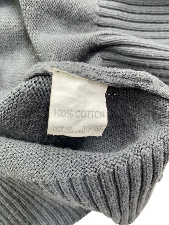 TOMMY HILFIGER Πλεκτό Πουλόβερ Crewneck Classic Logo Γκρι Ανδρικό M