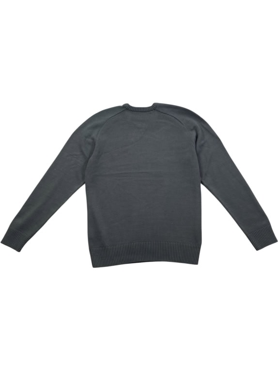 TOMMY HILFIGER Πλεκτό Πουλόβερ Crewneck Classic Logo Γκρι Ανδρικό M